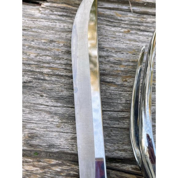 Vintage Midcentury Carvel Hall Stainless Steel Meat Carving Knife & Fork Set - Picture 7 of 9